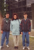 Нина Герман с сыновьями Андреем и Константином в Германии