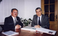 Онищенко Г.Г. - главный санитарный врач РФ и Щучинов Л.В. - главный санитарный врач РА (2003)