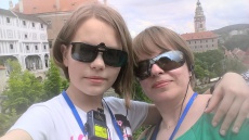 Дочь Михердова Катя с дочерью Дарьей (Прага, 2016)